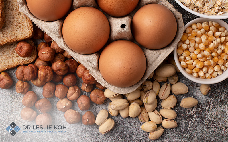 Nuts which are possible dietary triggers for congestion